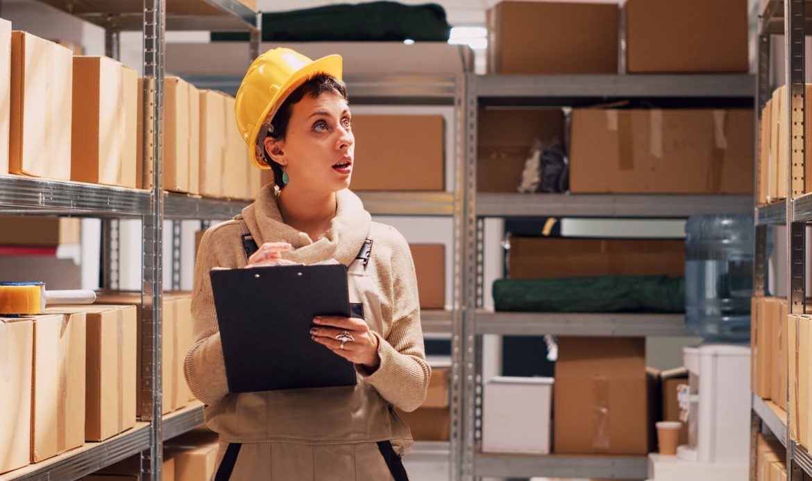 Young Woman Doing Product Inventory