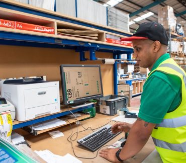 Green Fulfilment Employee Doing Onsite Work