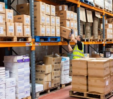 Man Working In A Fulfilment Warehouse